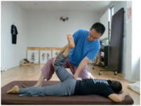 stretching groin